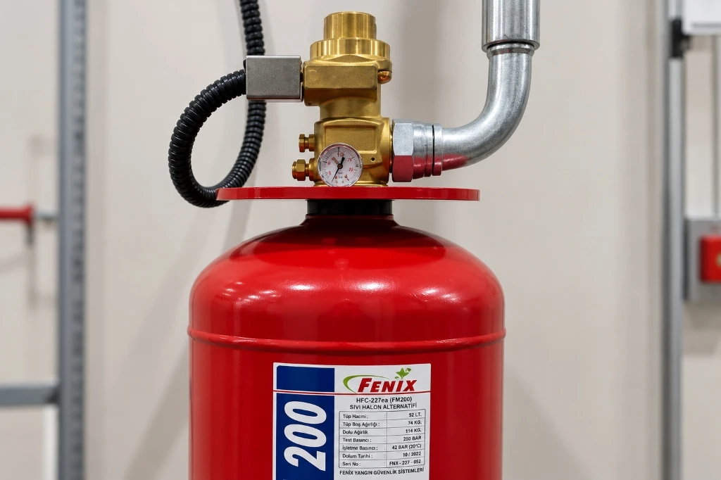 FM-200 gazlı yangın söndürme sistemi