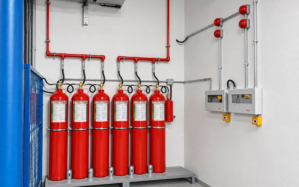 CO2 söndürme sistemi uygulama detayı